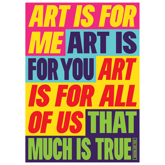 Nadina Ali Art Is For All Of Us poster
